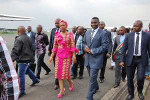 Mme Olive Lembe Kabila et le Gouverneur du Nord Kivu l'honorable Julien Pluku kahongya